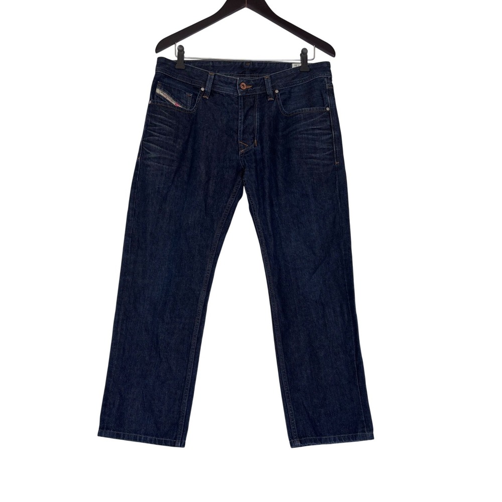 Diesel Larkee Regular Straight Jeans Mens Fits 32X26 Dark Wash Blue Denim USA